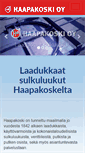 Mobile Screenshot of hmhaapakoski.fi