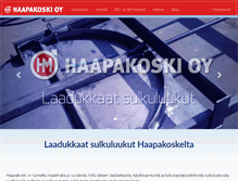 Tablet Screenshot of hmhaapakoski.fi